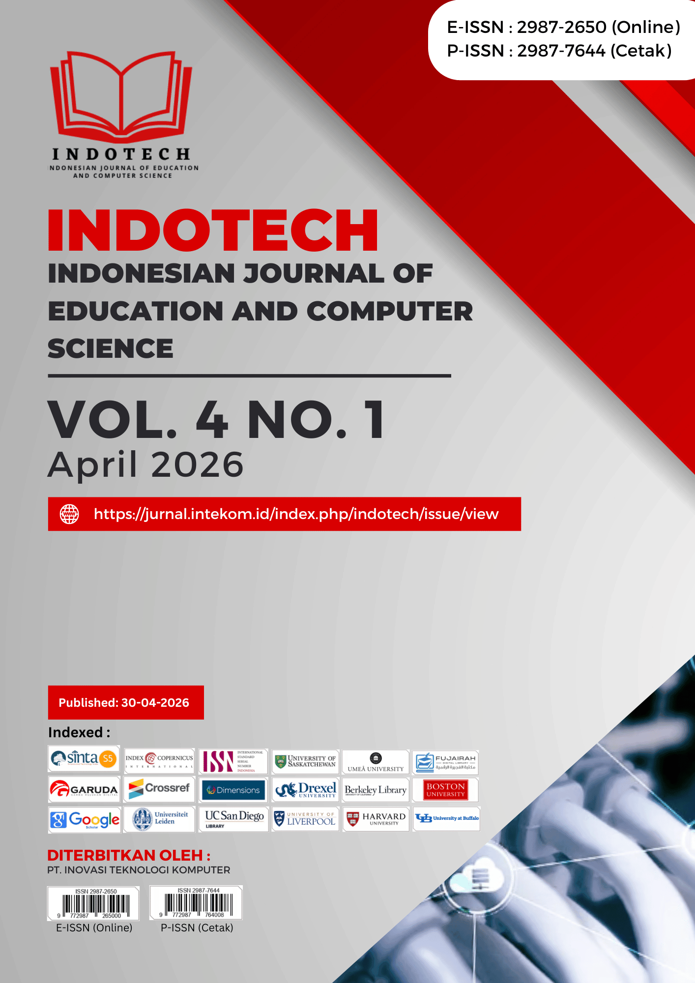 					View Vol. 4 No. 1 (2026): INDOTECH - April 2026
				